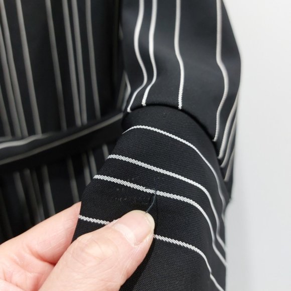 Zara Striped Longline Wrap Cardigan Duster Trench XS - Picture 8 of 9